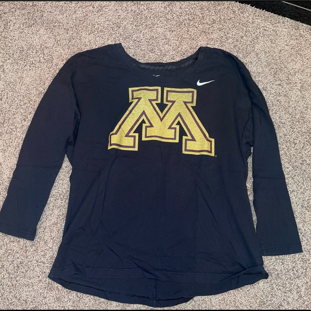 Nike Minnesota Golden Gophers Long Sleeve Top Size XL